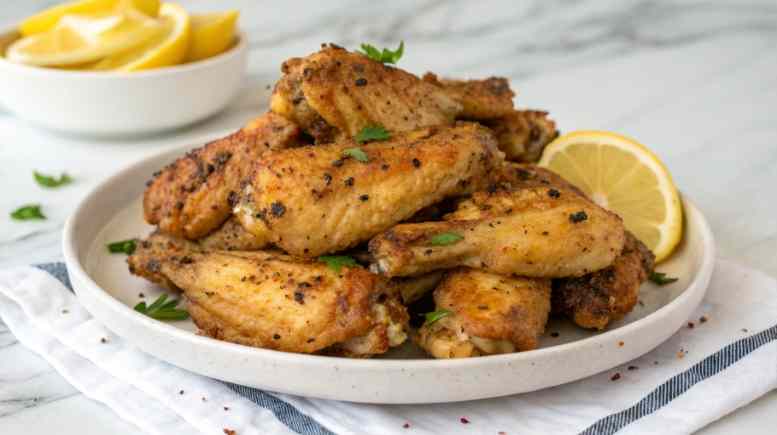 Air Fryer Lemon Pepper Chicken Wings