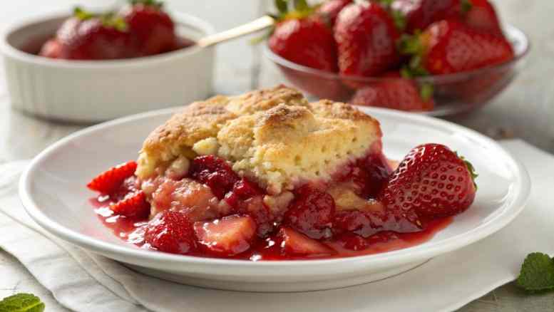 Best Strawberry Cobbler