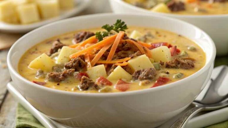 Best Cheeseburger Soup